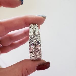 💚Silver Hoop earrings